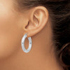 Lex & Lu Sterling Silver w/Rhodium 5.00mm Polished Hoop Earrings LAL22727 - 3 - Lex & Lu