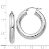 Lex & Lu Sterling Silver w/Rhodium 5.00mm Polished Hoop Earrings LAL22727 - 4 - Lex & Lu