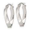 Lex & Lu Sterling Silver Oval Hoop Earrings LAL22804 - 2 - Lex & Lu