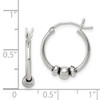 Lex & Lu Sterling Silver Hoop Earrings LAL22853 - 4 - Lex & Lu