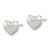 Lex & Lu Sterling Silver Polished Heart Post Earrings LAL22858 - 2 - Lex & Lu