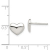 Lex & Lu Sterling Silver Polished Heart Post Earrings LAL22858 - 4 - Lex & Lu