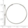 Lex & Lu Sterling Silver 1.3mm Hoop Earrings LAL22958 - 4 - Lex & Lu