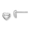 Lex & Lu Sterling Silver Heart Post Earrings LAL22960 - Lex & Lu