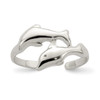 Lex & Lu Sterling Silver Dolphin Toe Ring LAL22987 - Lex & Lu