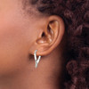 Lex & Lu Sterling Silver Twisted Hoop Earrings LAL23027 - 3 - Lex & Lu