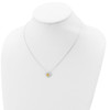 Lex & Lu Sterling Silver & Vermeil Polished Fancy Heart Necklace 18'' LAL23108 - 4 - Lex & Lu