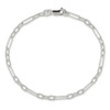 Lex & Lu Sterling Silver Fancy Link Anklet 10'' LAL23173 - 5 - Lex & Lu