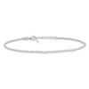 Lex & Lu Sterling Silver Polished Anklet 9'' LAL23178 - 4 - Lex & Lu