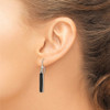 Lex & Lu Sterling Silver Onyx Earrings LAL23244 - 3 - Lex & Lu