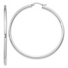 Lex & Lu Sterling Silver w/Rhodium 2.5mm Round Hoop Earrings LAL23246 - Lex & Lu