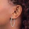Lex & Lu Sterling Silver D/C Hoop Earrings LAL23248 - 3 - Lex & Lu