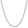 Lex & Lu Sterling Silver Polished Necklace 16'' LAL23261 - Lex & Lu