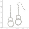 Lex & Lu Sterling Silver Circle Dangle Earrings LAL23330 - 4 - Lex & Lu