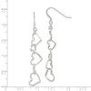 Lex & Lu Sterling Silver Heart Dangle Shepherd Hook Earrings LAL23450 - 4 - Lex & Lu