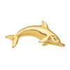 Lex & Lu 10k Yellow Gold Fits up to 6mm, 8mm Swimming Dolphin Slide - Lex & Lu