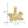 Lex & Lu 10k Yellow Gold 3D Locomotive Pendant - 3 - Lex & Lu