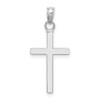 Lex & Lu 10k White Gold 3D Cross Pendant - 4 - Lex & Lu