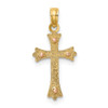 Lex & Lu 10k Two-tone Gold Cross Charm - 4 - Lex & Lu