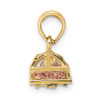 Lex & Lu 10k Two-tone Gold Lobster Trap w/Moveable Lobster Pendant LAL10K9136 - 2 - Lex & Lu