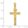 Lex & Lu 14k Yellow Gold INRI Crucifix Pendant - 3 - Lex & Lu