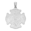 Lex & Lu 14k White Gold Large St. Florian Badge Pendant - 3 - Lex & Lu