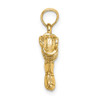 Lex & Lu 14k Yellow Gold 3D Firefighter Boot Charm - 2 - Lex & Lu