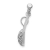 Lex & Lu 14k White Gold 3D Lacrosse Stick Charm - 2 - Lex & Lu