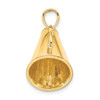 Lex & Lu 14k Yellow Gold Solid Polished 3D Large Megaphone Charm - 2 - Lex & Lu