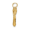 Lex & Lu 14k Yellow Gold Angel w/Trumpet Charm - 2 - Lex & Lu