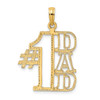 Lex & Lu 14k Yellow Gold #1 Dad Cut-out Charm - Lex & Lu