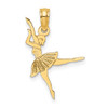 Lex & Lu 14k Yellow Gold Ballerina Charm - Lex & Lu