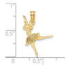 Lex & Lu 14k Yellow Gold Ballerina Charm - 3 - Lex & Lu