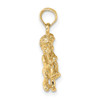 Lex & Lu 14k Yellow Gold 3D Gemini Zodiac Charm - 2 - Lex & Lu