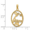 Lex & Lu 14k Yellow Gold Jamaica w/Bird and Flowers Charm - 3 - Lex & Lu