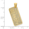 Lex & Lu 14k Yellow Gold Maryland, Ocean City License Plate Charm - 3 - Lex & Lu