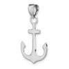 Lex & Lu 14k White Gold Polished 3D Anchor Charm LALC3345W - 5 - Lex & Lu