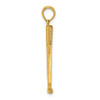 Lex & Lu 14k Yellow Gold 3D Double Golf Clubs with Ball Charm - 2 - Lex & Lu