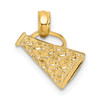 Lex & Lu 14k Yellow Gold Megaphone with Handle Charm - Lex & Lu