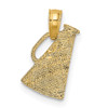 Lex & Lu 14k Yellow Gold Megaphone with Handle Charm - 3 - Lex & Lu