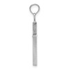 Lex & Lu 14k White Gold Polished Cross Pendant LALC3783W - 2 - Lex & Lu