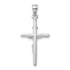 Lex & Lu 14k White Gold INRI Crucifix Pendant LALC3895W - 4 - Lex & Lu