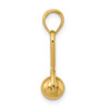 Lex & Lu 14k Yellow Gold 3D Rattle with Moveable Ball Charm - 2 - Lex & Lu