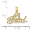 Lex & Lu 14k Yellow Gold #1 Grad Charm - 3 - Lex & Lu