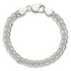 Lex & Lu Sterling Silver Polished and Textured Fancy Bracelet 7.5'' LAL23685 - 4 - Lex & Lu