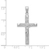 Lex & Lu 14k White Gold Crucifix Pendant LALC4339W - 4 - Lex & Lu