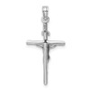 Lex & Lu 14k White Gold Stick Style Crucifix Pendant - 3 - Lex & Lu