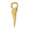 Lex & Lu 14k Yellow Gold Shark Tooth Pendant - 2 - Lex & Lu