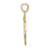 Lex & Lu 14k Yellow Gold w/Rhodium Infinity Angel Pendant - 2 - Lex & Lu