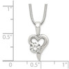 Lex & Lu Sterling Silver CZ Pendant & Chain 18'' LAL23690 - 5 - Lex & Lu